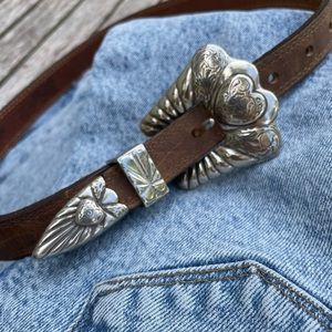 Western women leather belt
